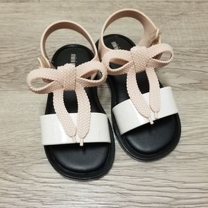 Mini Melissa Mar Shoelace Bow T-Strap Snadal